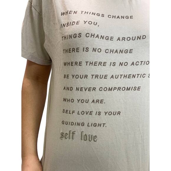 Relaxed Fit Graphic T-Shirt Self Love - Picture 3 of 4